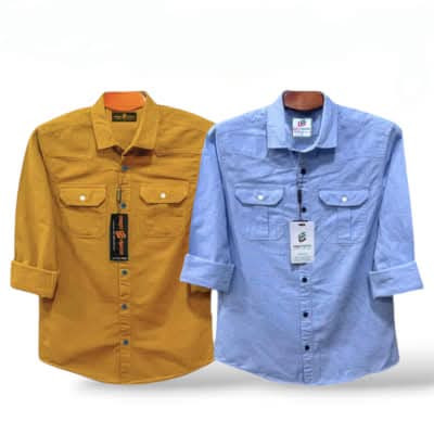 ndp double pocket full sleeve shirt
