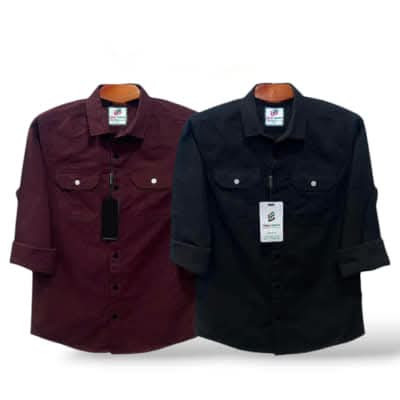 ndp double pocket full sleeve shirt