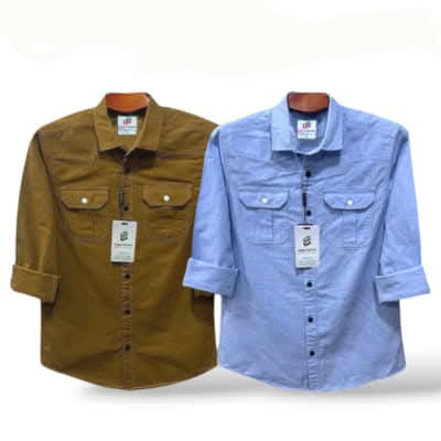 ndp double pocket full sleeve shirt