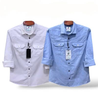 ndp double pocket full sleeve shirt