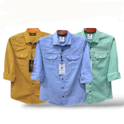 ndp double pocket full sleeve shirt