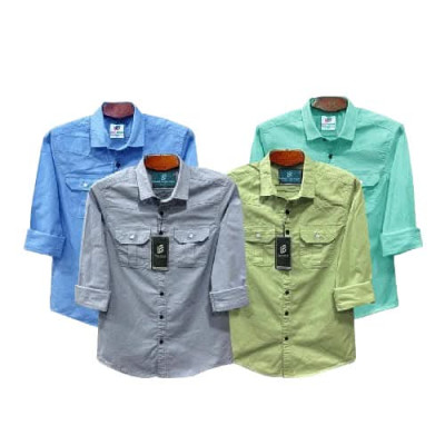 ndp double pocket full sleeve shirt