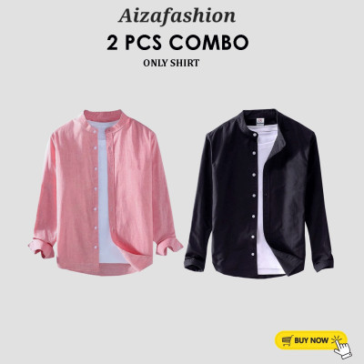 Band Collar Shirt