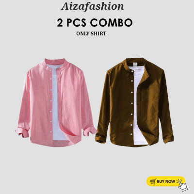 Band Collar Shirt
