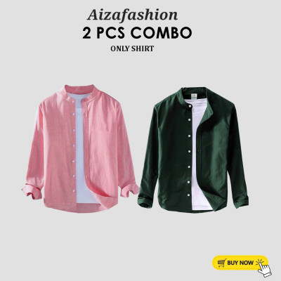 Band Collar Shirt