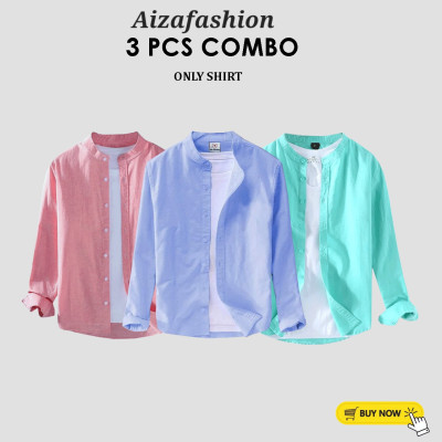 Band Collar Shirt