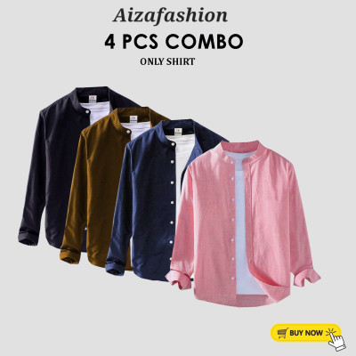Band Collar Shirt