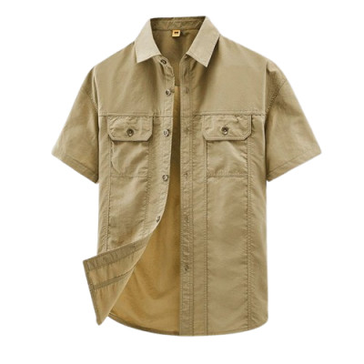 Half sleeves panel shirt