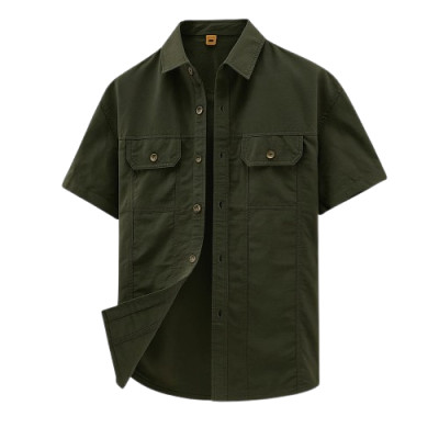 Half sleeves panel shirt