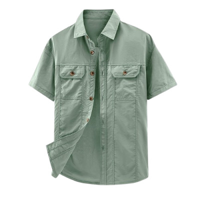 Half sleeves panel shirt