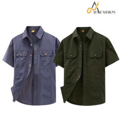 Half sleeves panel shirt