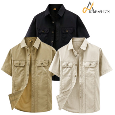 Half sleeves panel shirt