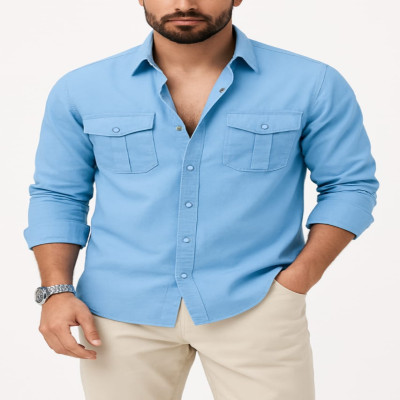 Full sleeves double pocket Shirt