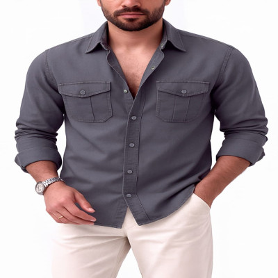 Full sleeves double pocket Shirt
