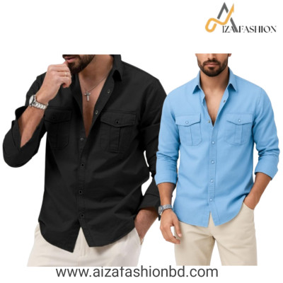 Full sleeves double pocket Shirt