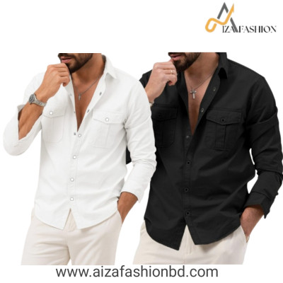 Full sleeves double pocket Shirt